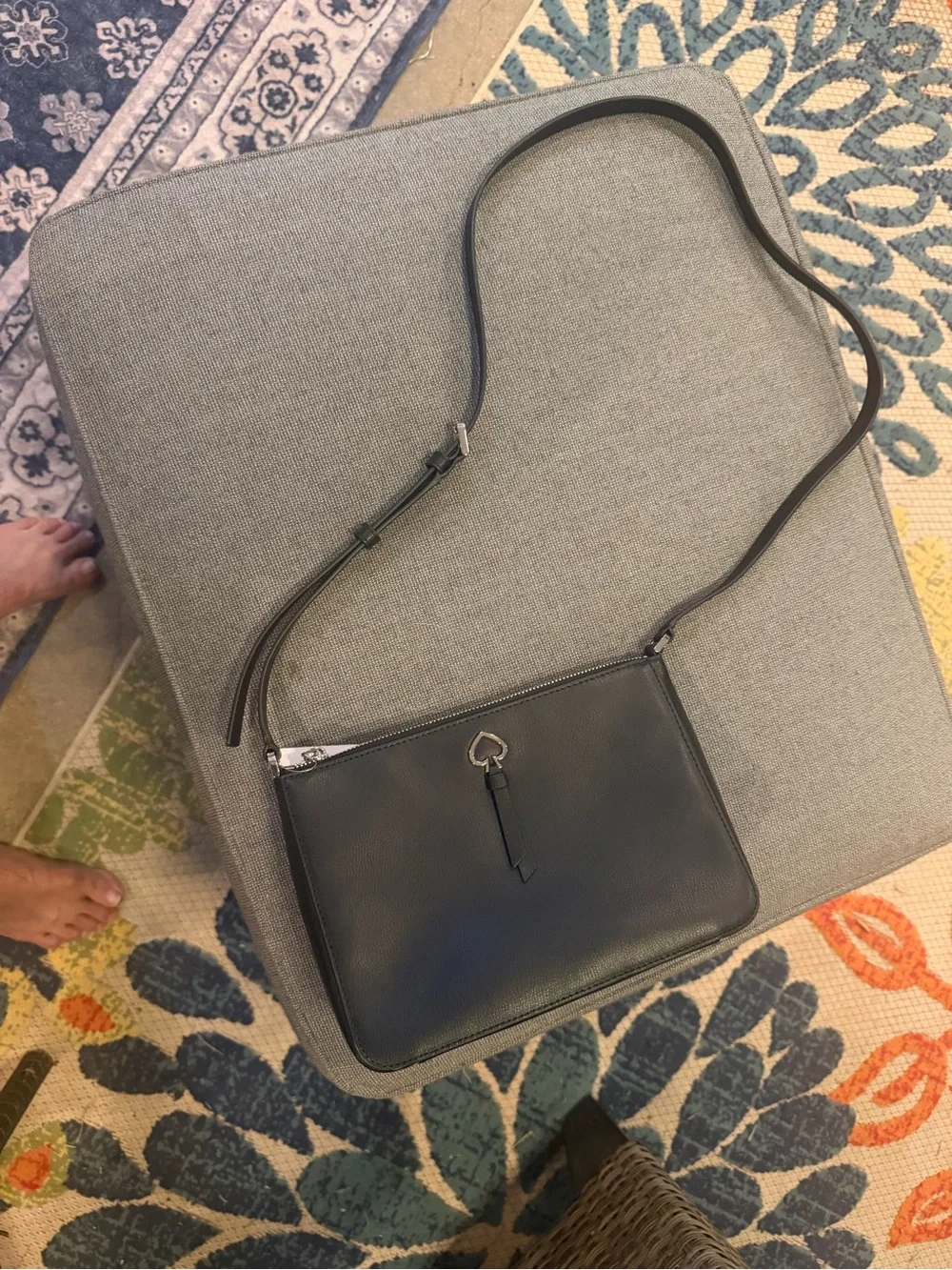 Kate Spade medium black leather crossbody